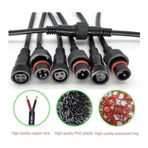 YETOR Conectores impermeables de 2 cables conector LED_5