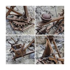 YAQUMW Asedio de ballesta ajustable catapulta de carro_3