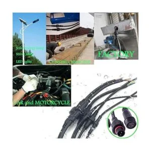 YETOR Cable de extensión impermeable de 2 pines cable de