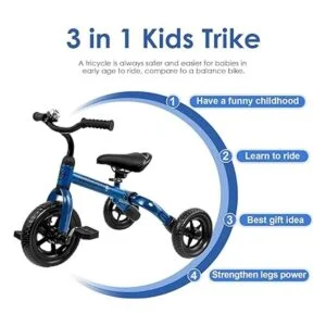 YGJT Triciciclo 3 en 1 para niños pequeños de 2 a 3 a 4_3