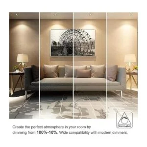 YGSTech Iluminación LED empotrable de 2 pulgadas luz de_3