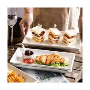 YHOSSEUN Platos de porcelana para servir bandejas_4