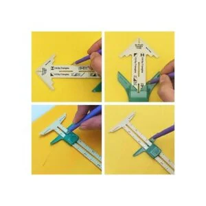 YEQIN 2 herramientas de medición de costura deslizantes_4