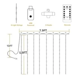 YEOLEH Luces Led de cortina