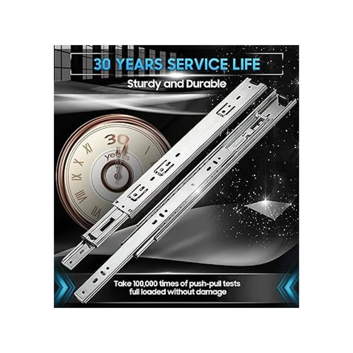 YENUO Diapositivas de cajón de extensión completa para_3