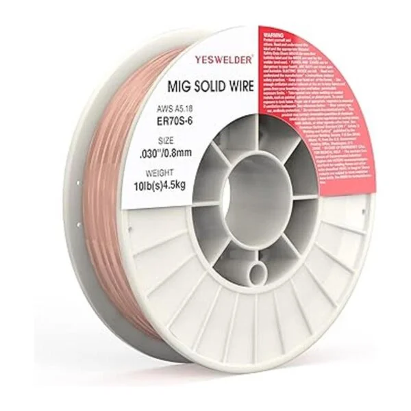 YESWELDER ER70S6 .030 pulgadas en carrete de 10 libras de