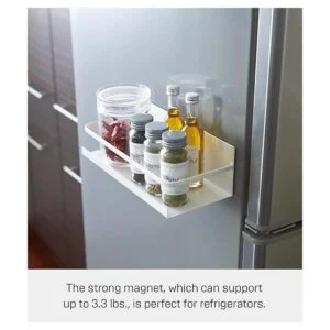 YAMAZAKI home 2410 Especiero magnético color blanco._3