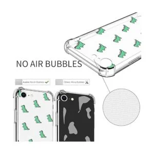 YESPURE Funda transparente para iPhone SE 2 y 3_4