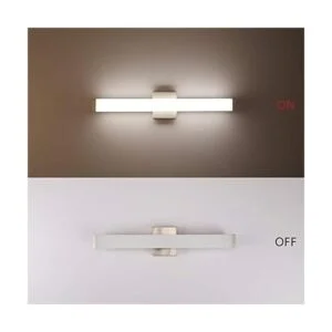 YHTlaeh Lámpara de baño de níquel cepillado cuadrada_5