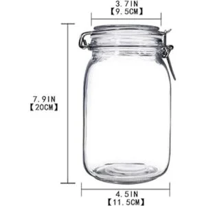 YEBODA Tarros de cristal para almacenamiento de alimentos