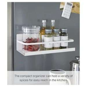 YAMAZAKI home 2410 Especiero magnético color blanco._4