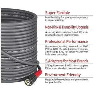 YAMATIC Manguera de lavado a presión Super Flex de 3200_2