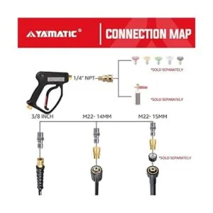 YAMATIC Pistola pulverizadora a presión de alta presión de_5