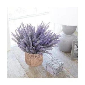 YAPASPT Paquete de 2 flores pequeñas de arpillera de