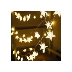 Xingpold Guirnalda de luces de estrella 50 LED de 8