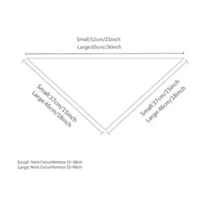 YAKA Pañuelo triangular para perro bufanda con doble_2