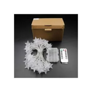 Xingpold Guirnalda de luces de estrella 50 LED de 8