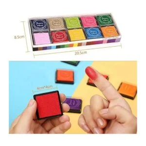 XoreArt Almohadillas de tinta lavables para los dedos para