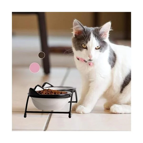 Y YHY Juego de cuencos de comida para gatos cuencos_5