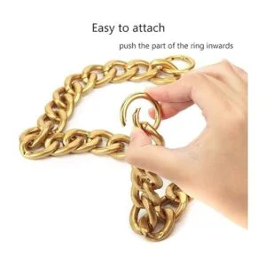 Xiazw DIY Cadena de metal de aluminio grueso y grueso