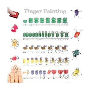 XoreArt Almohadillas de tinta lavables para los dedos para