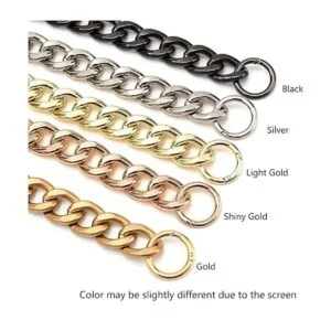 Xiazw DIY Cadena de metal de aluminio grueso y grueso