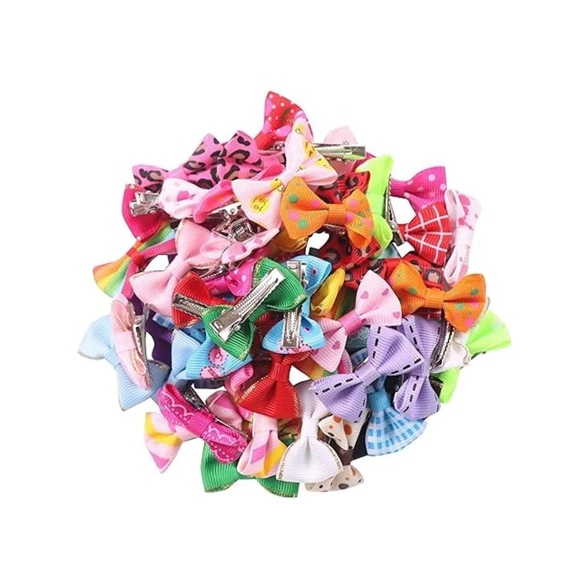 YAKA 60 unidades 30 pares de lazos para el pelo con_2