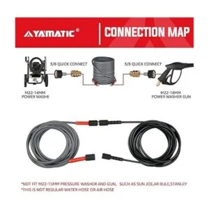 YAMATIC Manguera de lavado a presión Super Flex de 3200_5