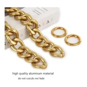 Xiazw DIY Cadena de metal de aluminio grueso y grueso