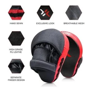 Xnature Guantes de boxeo curvados esenciales de MMA para_3