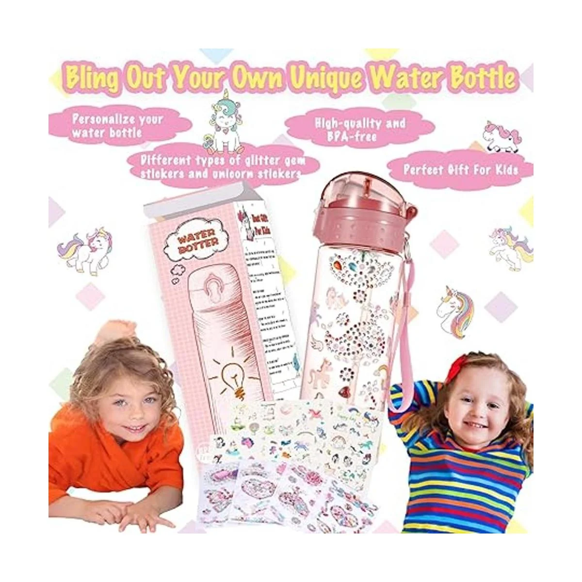 Y YOFUN Decora tu propia botella de agua con toneladas de_2