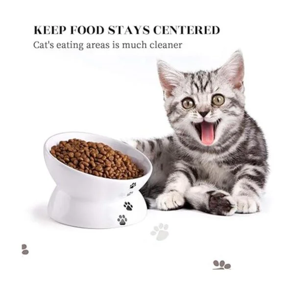 Y YHY Cuenco para gatos anti vómitos cuencos elevados de_4
