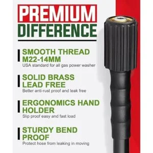 YAMATIC Manguera de lavado a presión de 3200 libras por_5