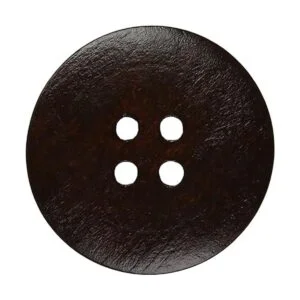 YAKA 30 botones redondos de madera de color marrón 4_3