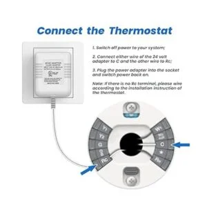 Xwartre Termostato certificado UL con cable C de 24 V_3