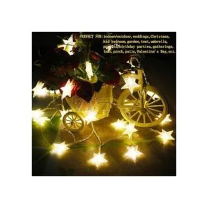 Xingpold Guirnalda de luces de estrella 50 LED de 8