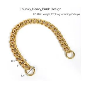 Xiazw DIY Cadena de metal de aluminio grueso y grueso