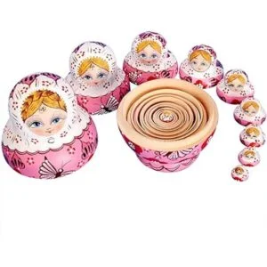 YAKELUS 10 muñecas rusas Matryoshka hechas a mano01071_2