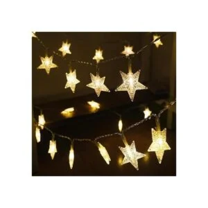 Xingpold Guirnalda de luces de estrella 50 LED de 8