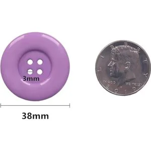 YAKA 50pcs 4 Holes Round Sewing Resin Buttons1.5inch38mm_2