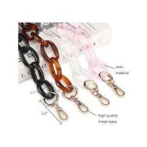 Xiazw Bolsa de resina gruesa corta con asas de repuesto