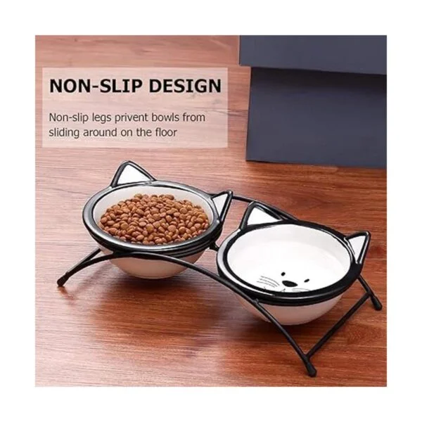 Y YHY Juego de cuencos de comida para gatos cuencos_6