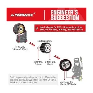 YAMATIC Manguera de lavado a presión Super Flex de 3200_6