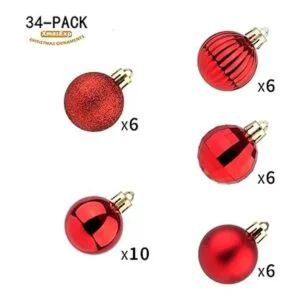 XmasExp Bolas de Navidad para colgar 34 unidades_2