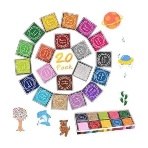 XoreArt Almohadillas de tinta lavables para los dedos para