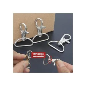 YAKA Paquete de 50 cierres de pinza de langosta de metal_3