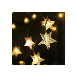 Xingpold Guirnalda de luces de estrella 50 LED de 8