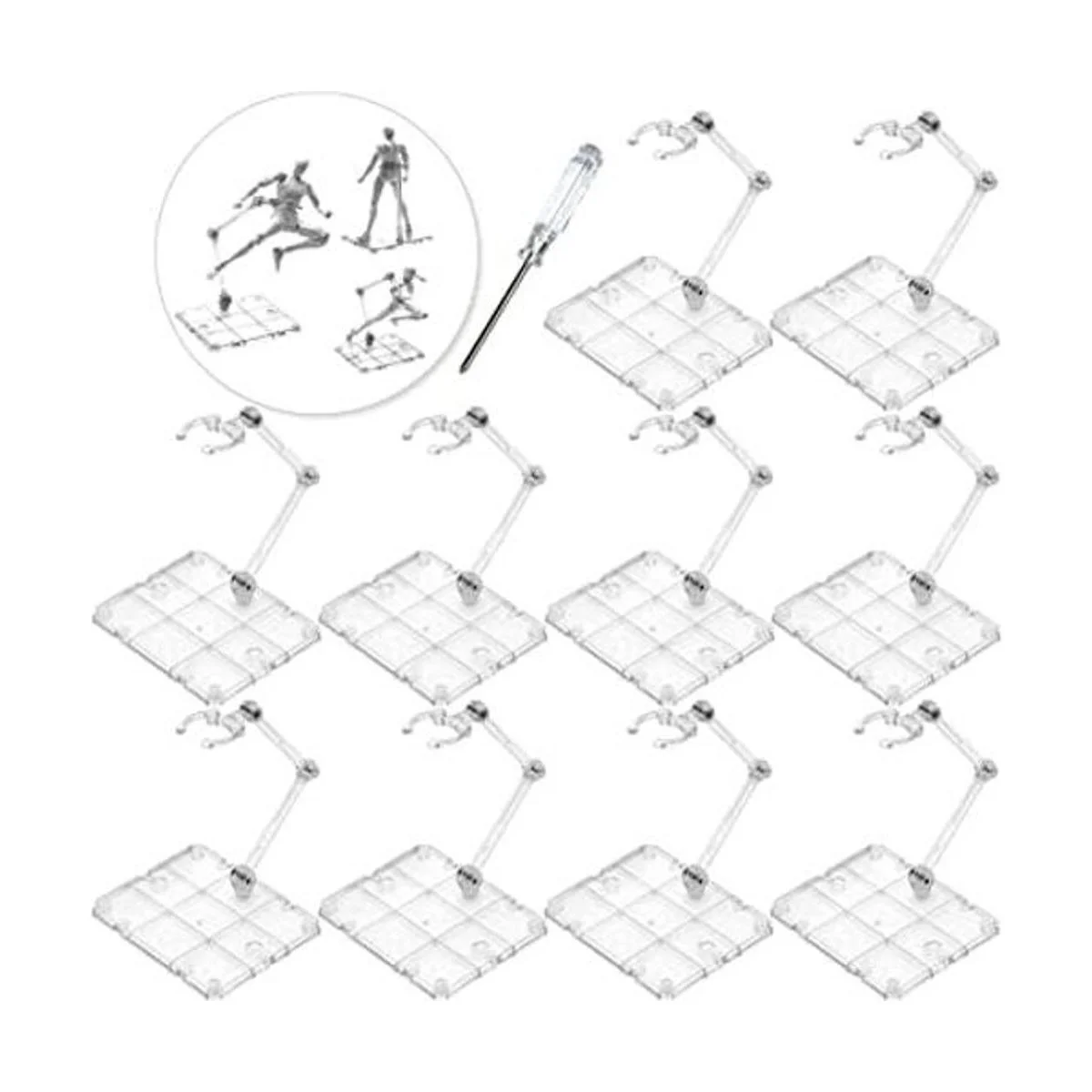 XISTEST Soporte para figuras de acción 10 piezas de_1