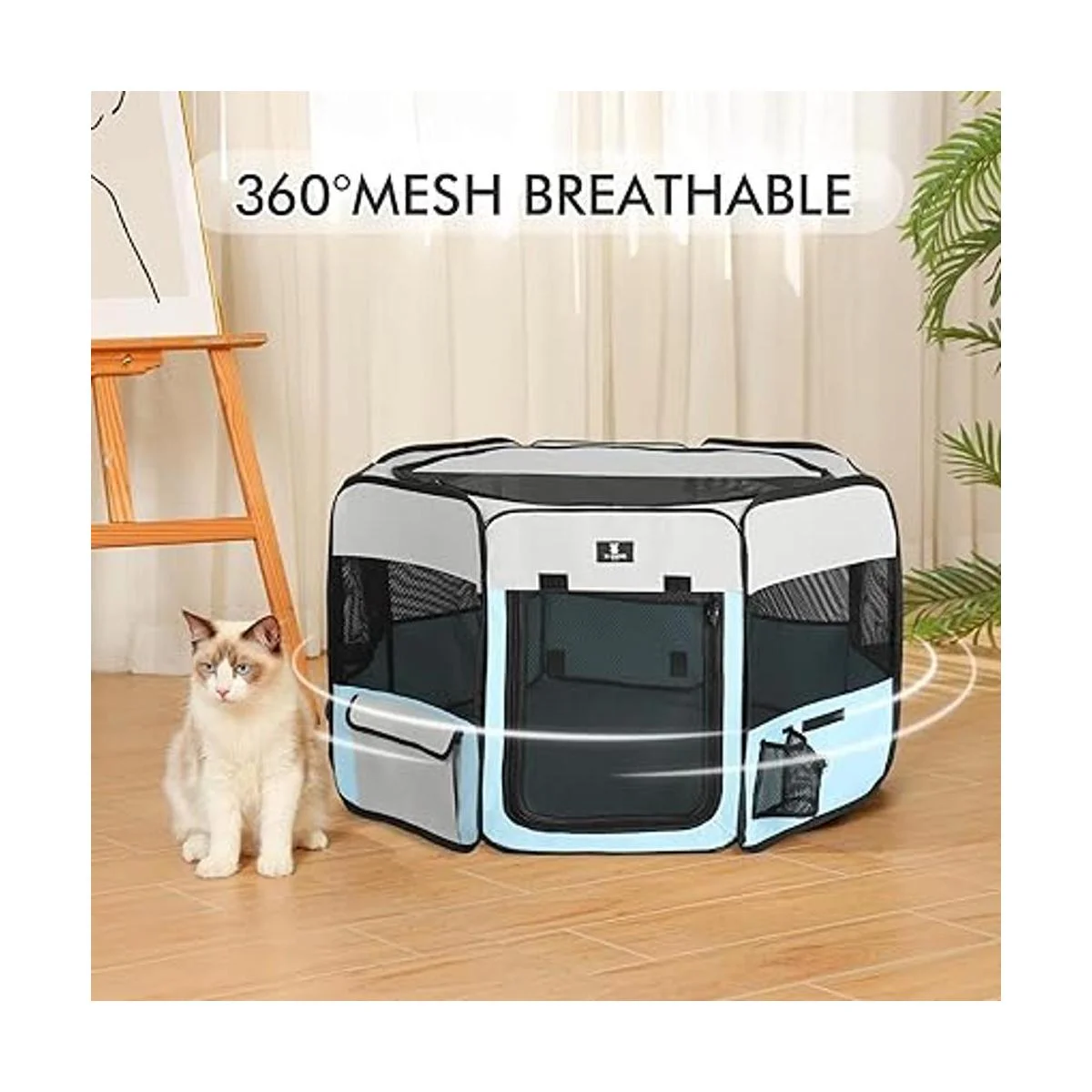 XZONE PET jaula plegable portátil para mascotas perros_4