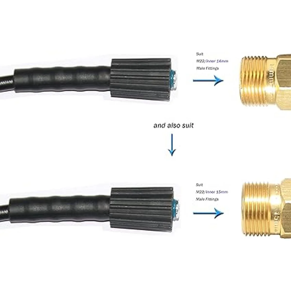 XZT Manguera de lavado de alta presión de 25 pies y 14_4